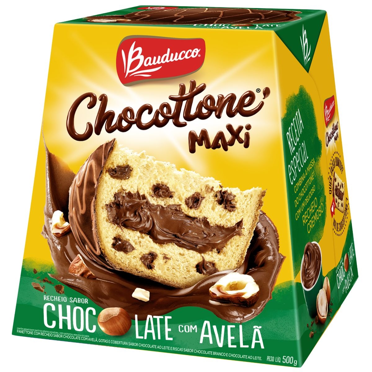 Chocottone Maxi Chocolate com Avelã, da Bauducco 