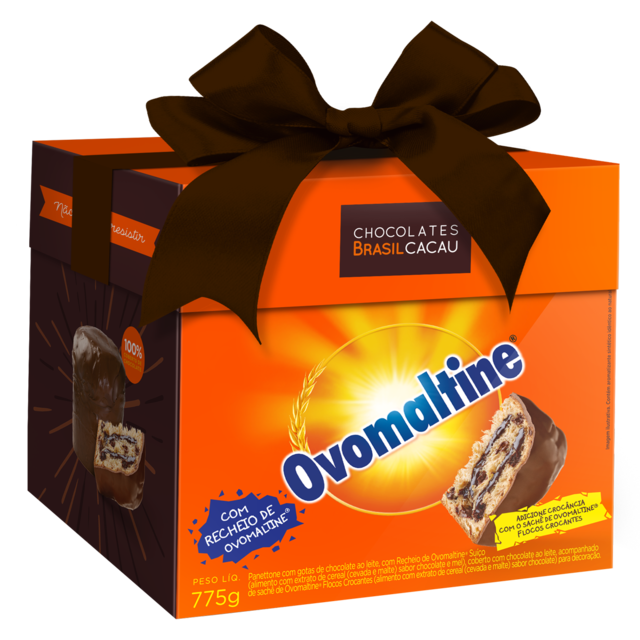 Panettone Ovomaltine, da Brasil Cacau