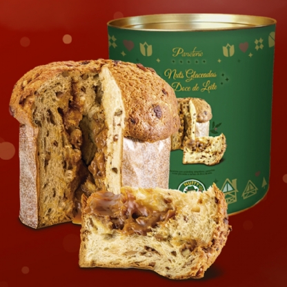 Panetone Nuts com Doce de Leite, da Nutty Bavarian