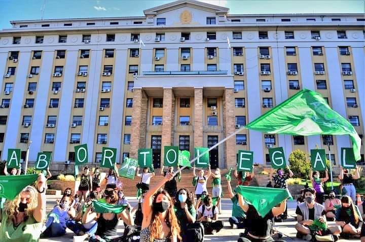 Protesto por legalização do aborto na Argentina