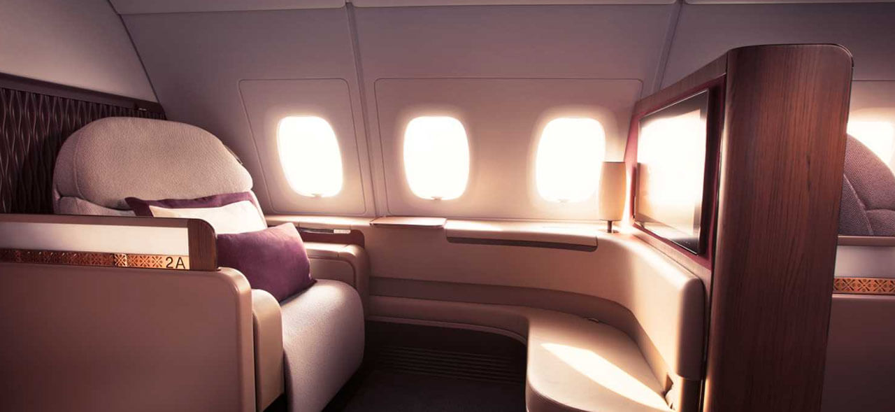 Primeira classe da Qatar Airways