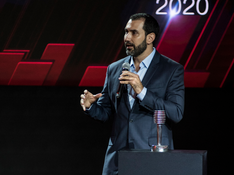 CFO do iFood, Diego Barreto, durante cerimônia do Prêmio Notáveis CNN 2020