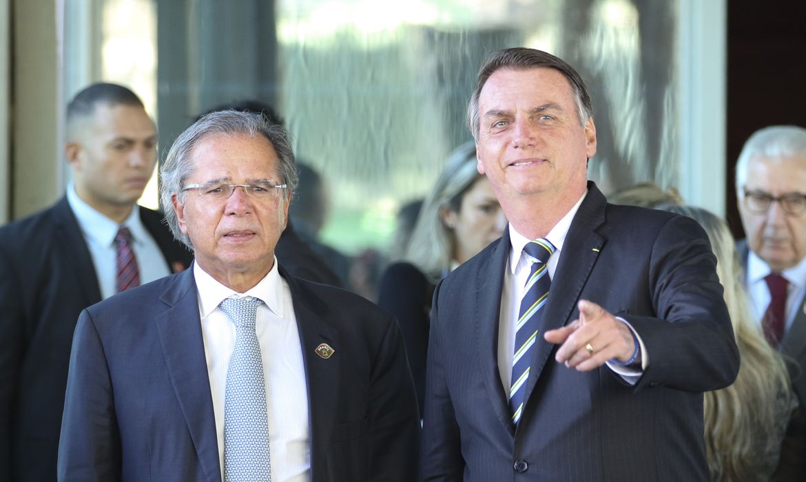 Jair Bolsonaro e Paulo Guedes