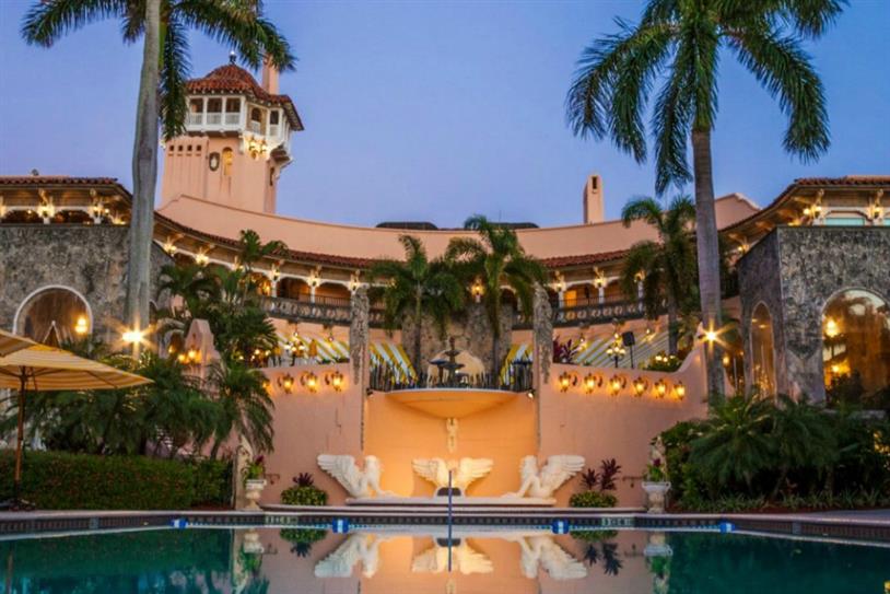 O presidente Donald Trump pretende usar Mar-a-Lago como sua residência