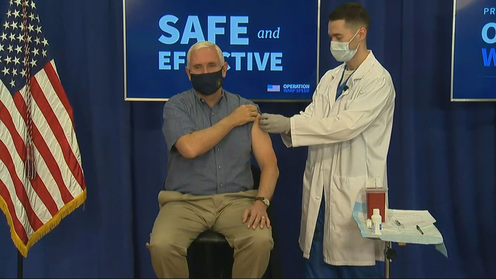 Mike Pence tomou a primeira dose da vacina contra a Covid-19