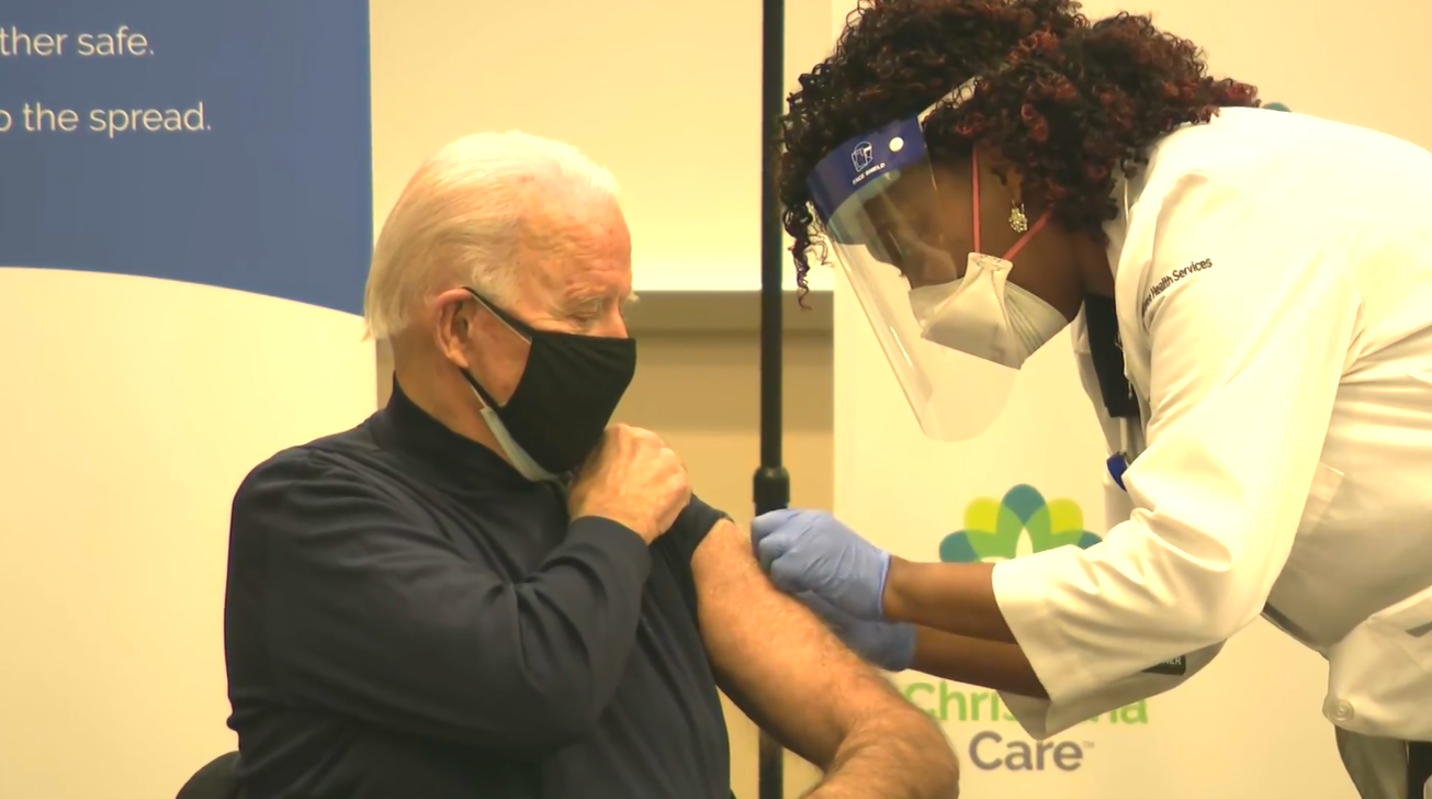 Joe Biden recebe vacina contra a Covid-19