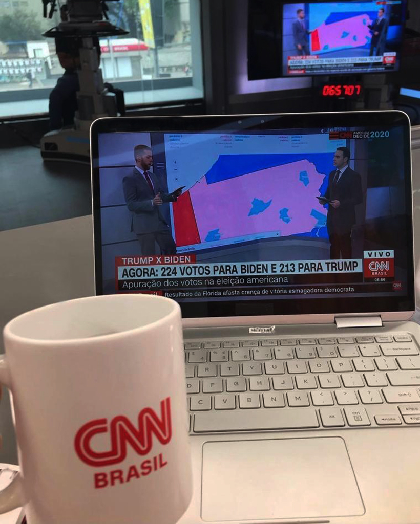 Cobertura da eleição americana foi transmitida ao vivo nas redes sociais da CNN