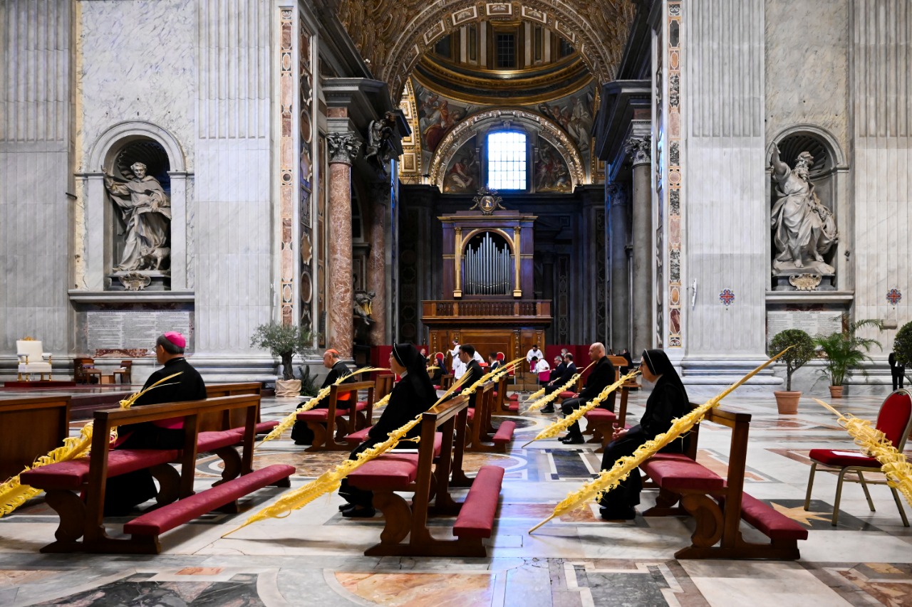 Missa do Domingo de Ramos na Basílica de São Pedro