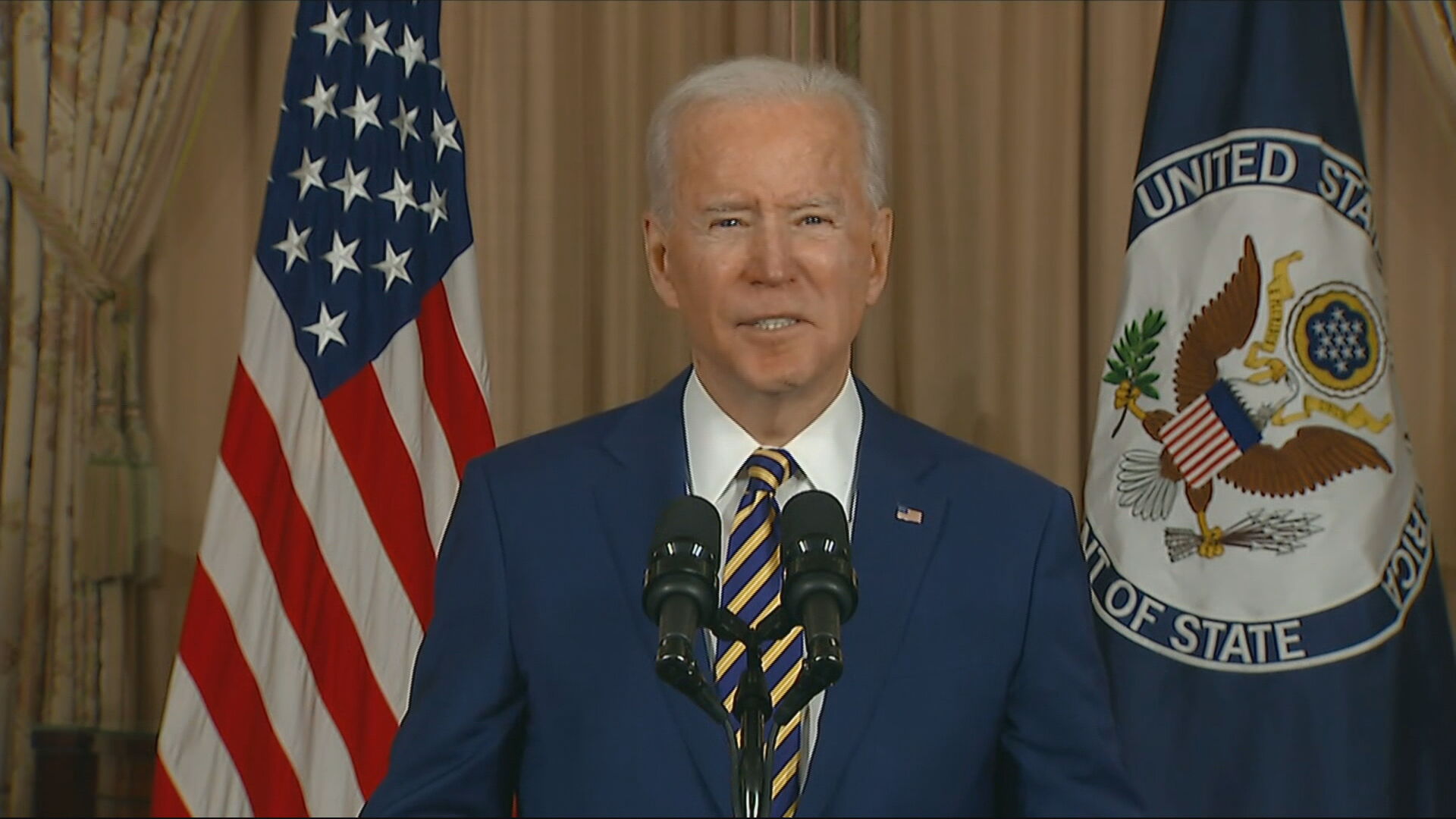 O presidente dos Estados Unidos, Joe Biden (04.fev.2021)