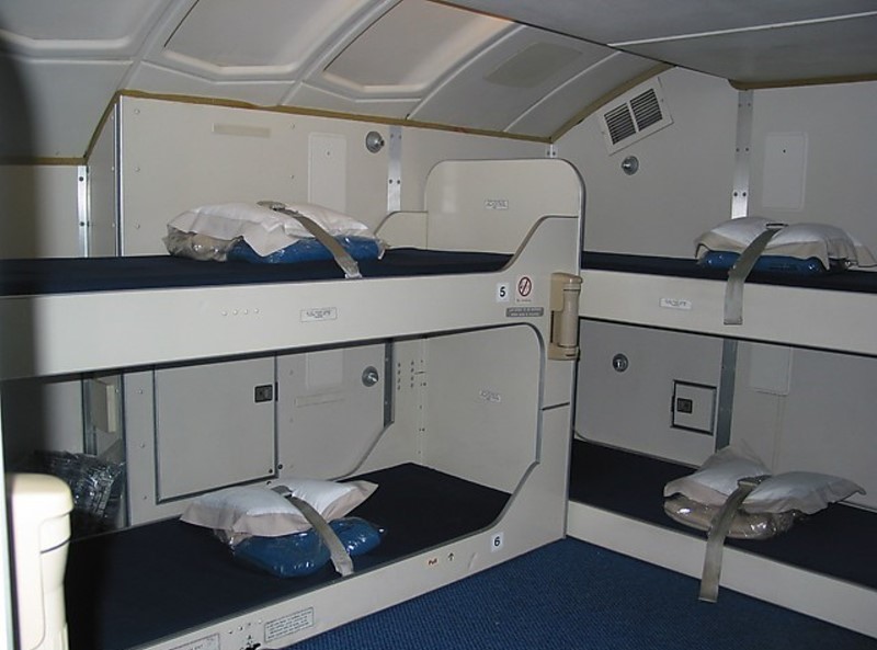 Quarto de tripulação em avião