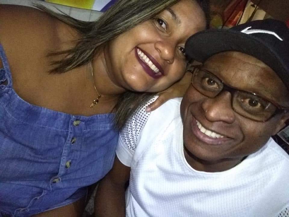 Evaldo e Luciana, em foto de arquivo pessoal