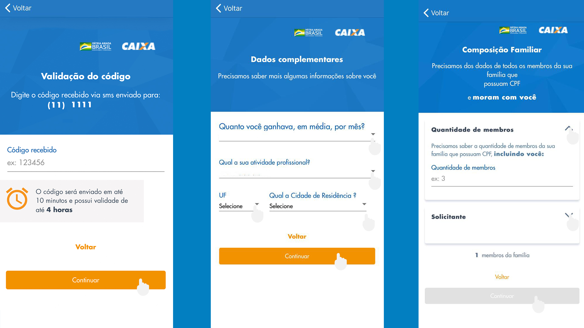 App Caixa Auxílio Emergencial passo a passo 04