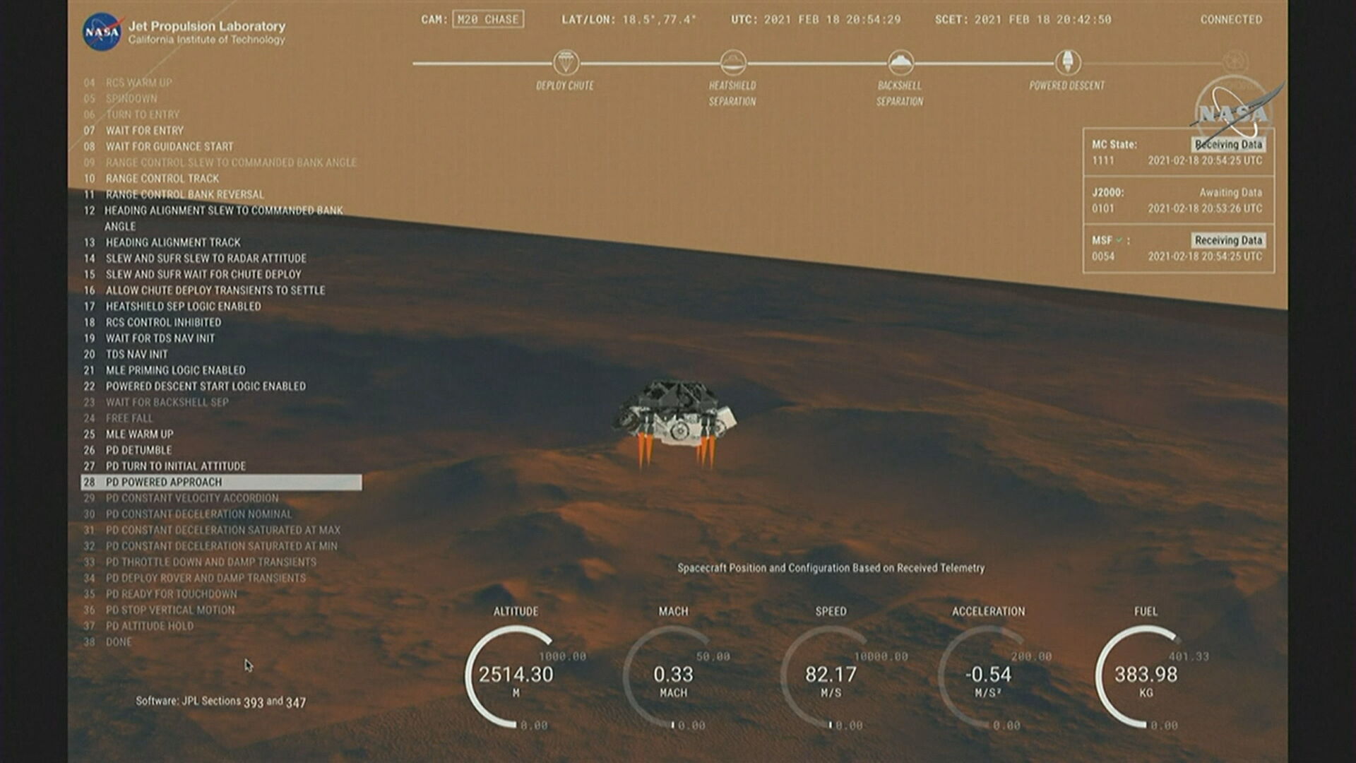 Sonda da Nasa investigará vestígios de vida em Marte