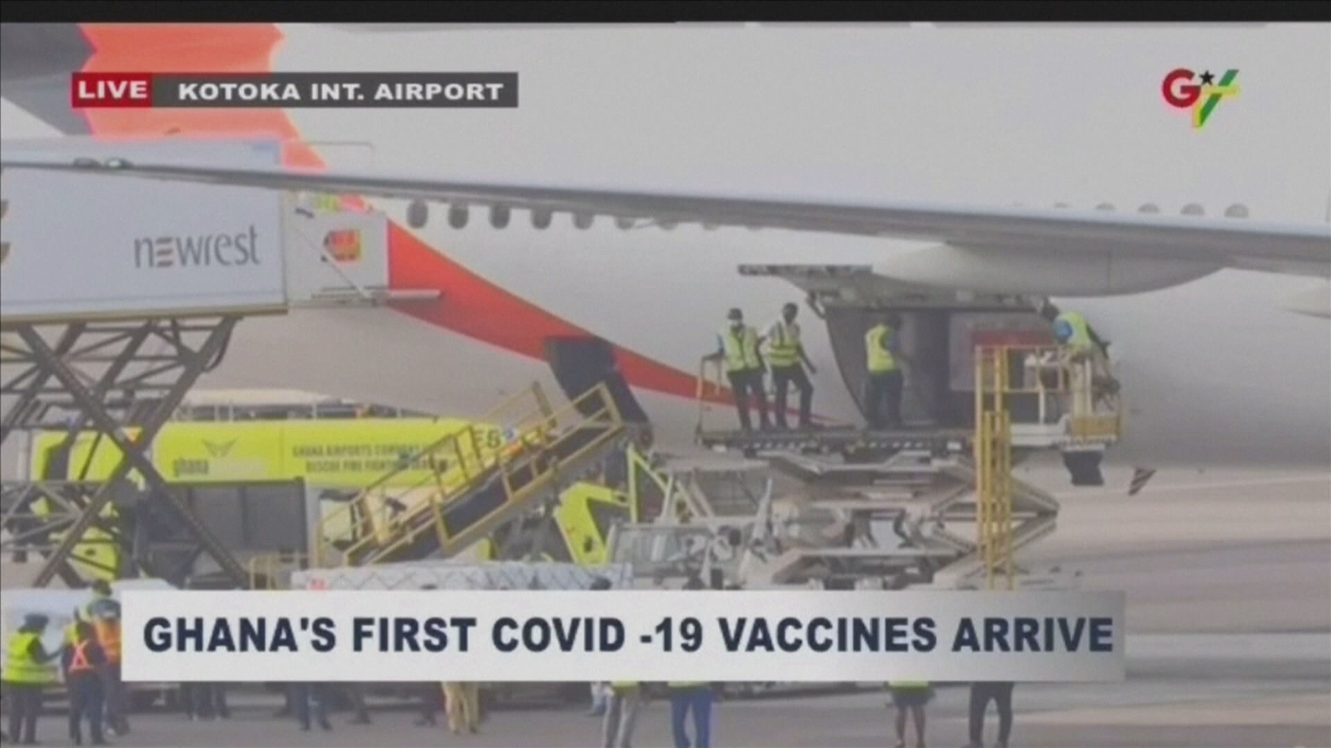 Gana recebeu 600 mil doses de vacinas contra Covid-19