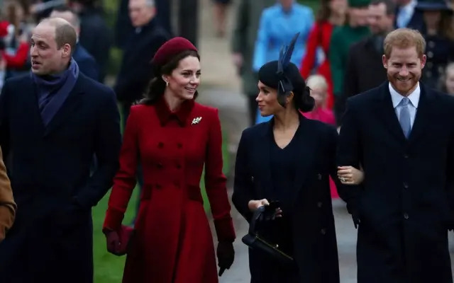 William, Kate, Meghan e Harry