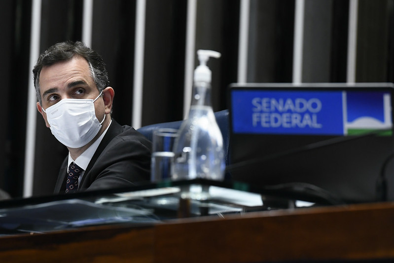 Presidente do Senado Federal, senador Rodrigo Pacheco (DEM-MG).