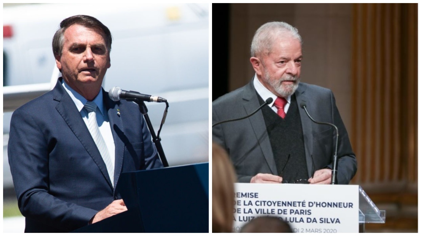 Jair Bolsonaro e Luiz Inácio Lula da Silva