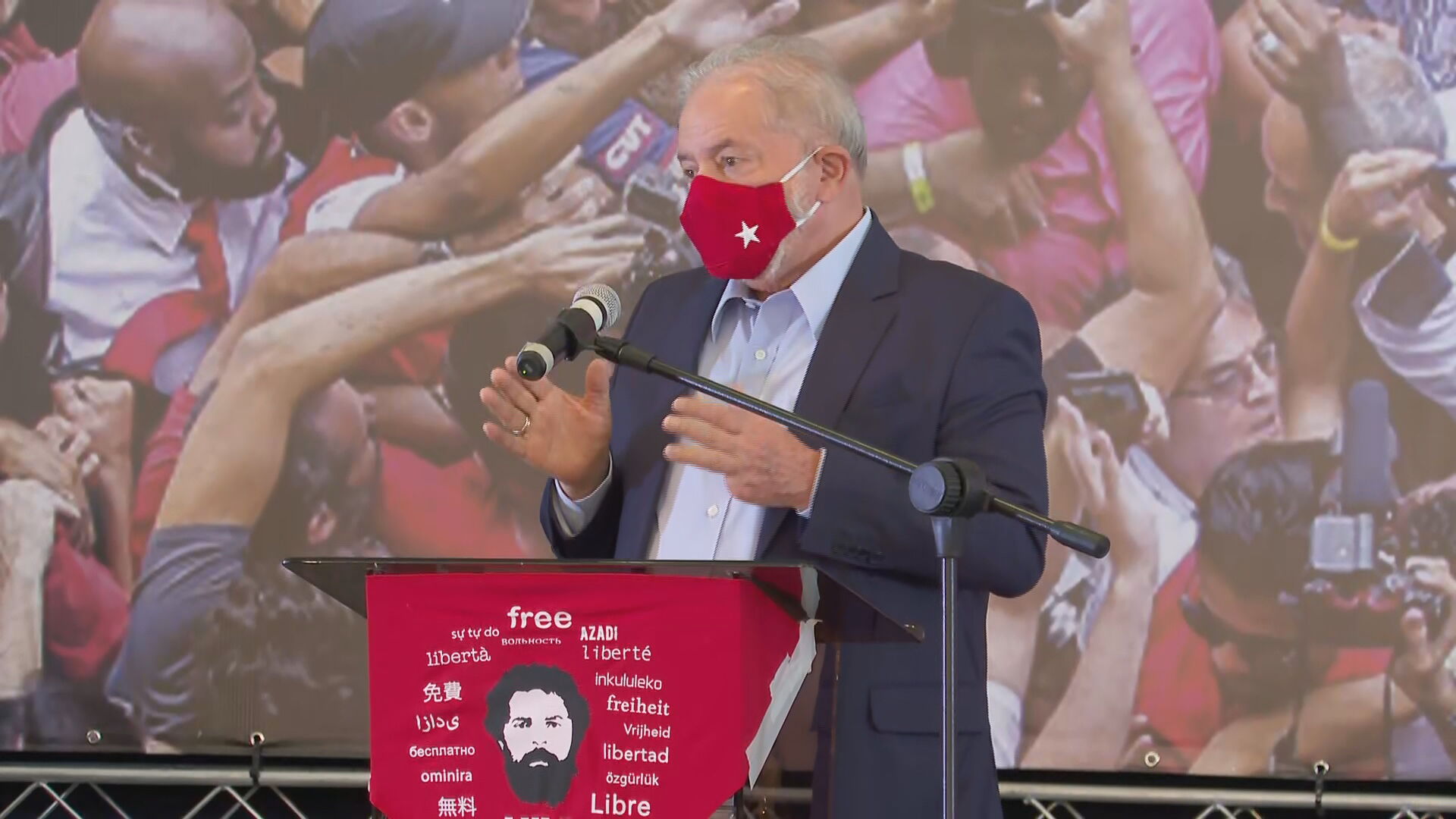 Ex-presidente Lula fala após ter condenações anuladas