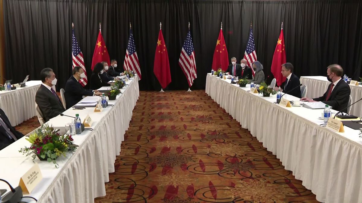 Reunião entre o embaixador chinês e o secretário de Estado dos EUA