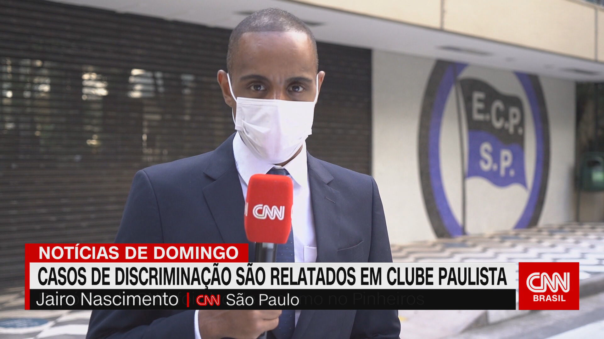 Repórter da CNN Jairo Nascimento foi vítima de racismo no Clube Pinheiros