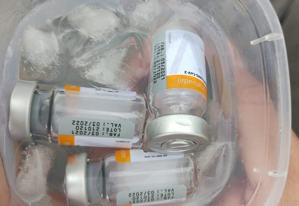 Doses da coronavac recuperadas após furto