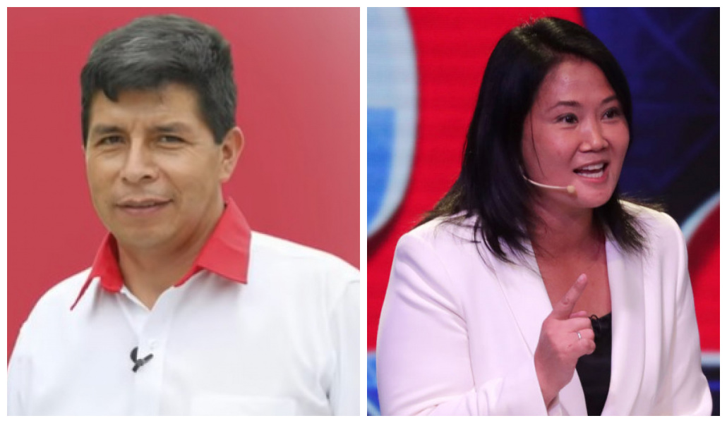 Pedro Castillo e Keiko Fujimori