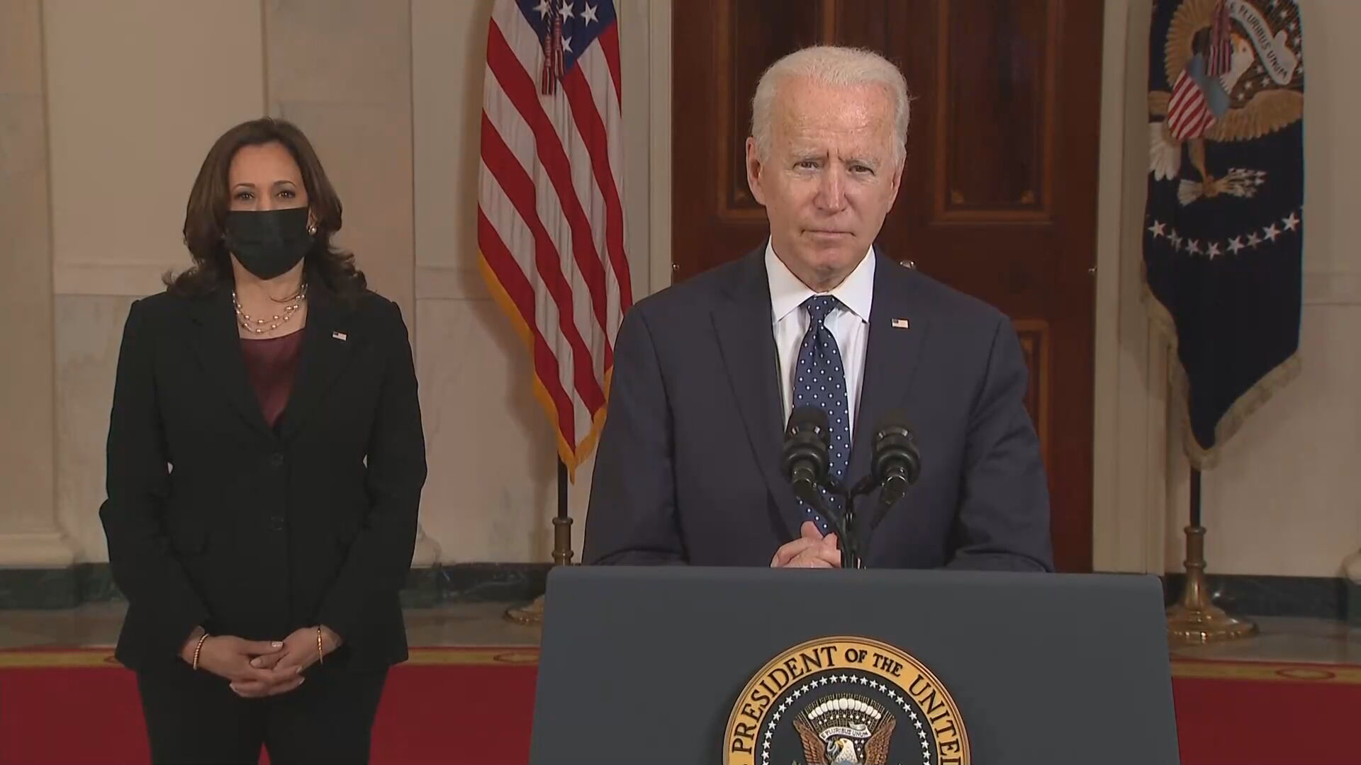 O presidente dos EUA Joe Biden e a vice Kamala Harris 