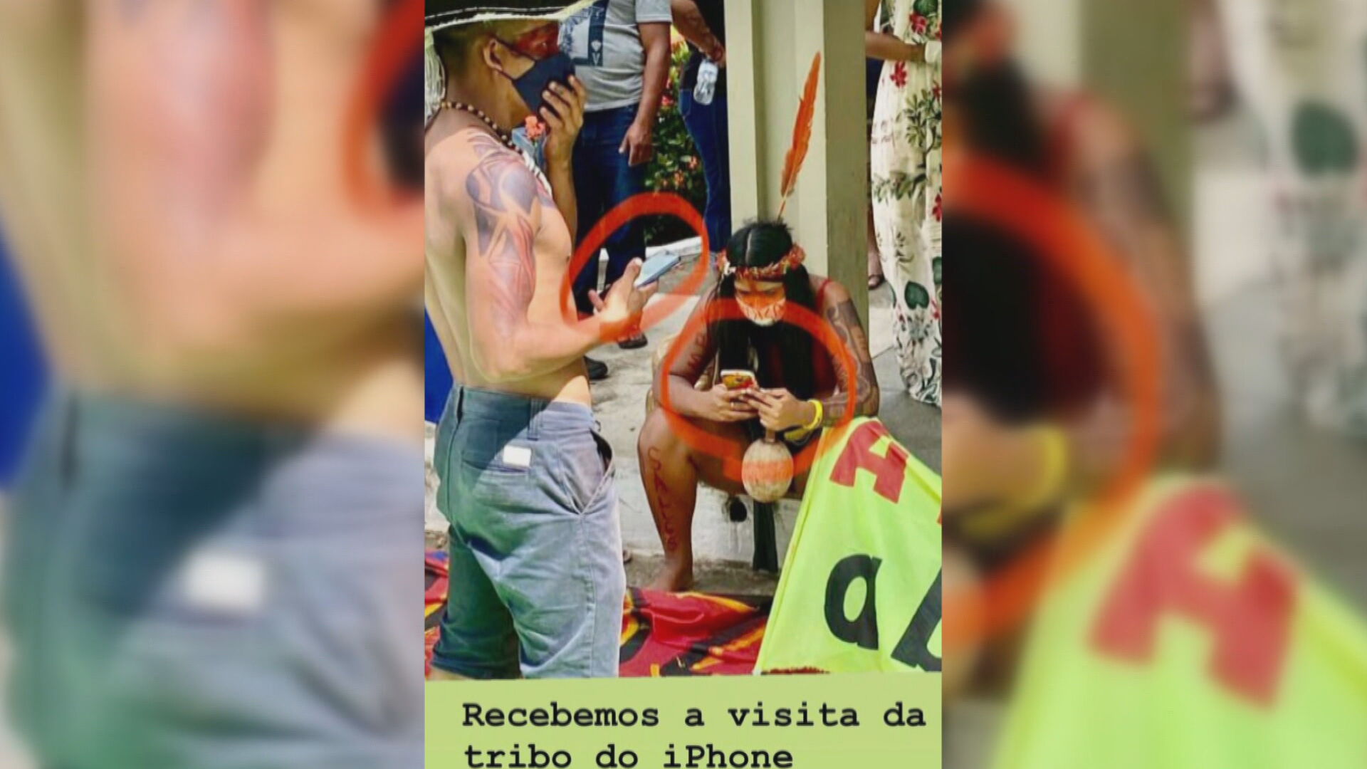 Ricardo Salles ironiza indígenas com celulares nas mãos (20.abr.2021)