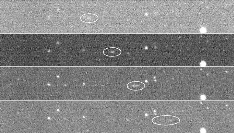 Trajetória do Asteroide