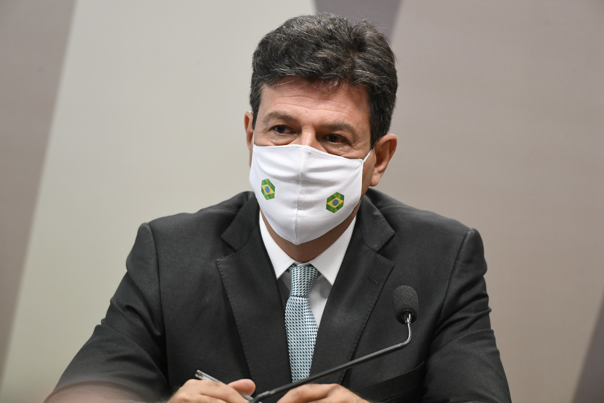 Luiz Henrique Mandetta, ex-ministro da Saúde, em depoimento na CPI da Pandemia