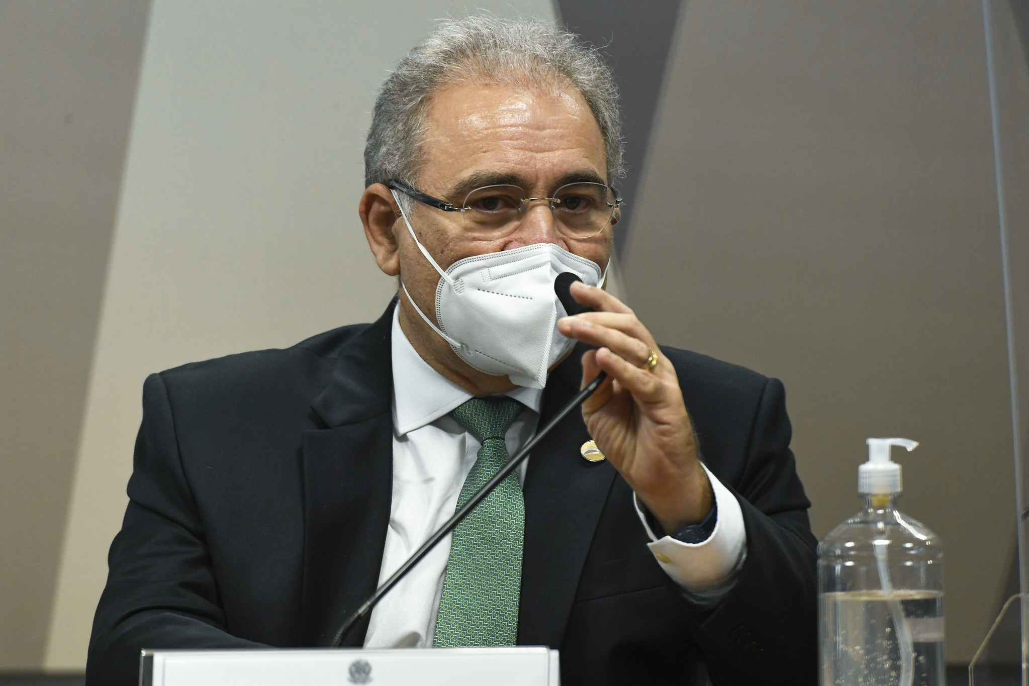 O ministro da Saúde, Marcelo Queiroga, é ouvido em sessão da CPI da Pandemia