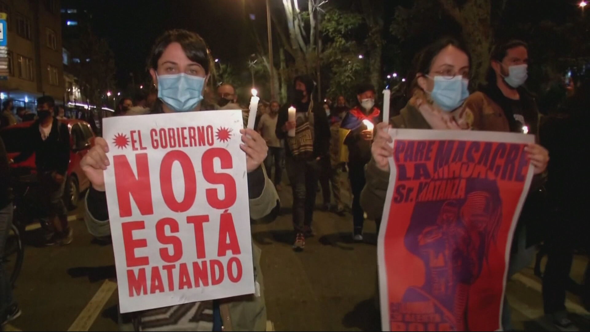 Manifestantes voltam às ruas pelo 9º dia consecutivo de protestos na Colômbia