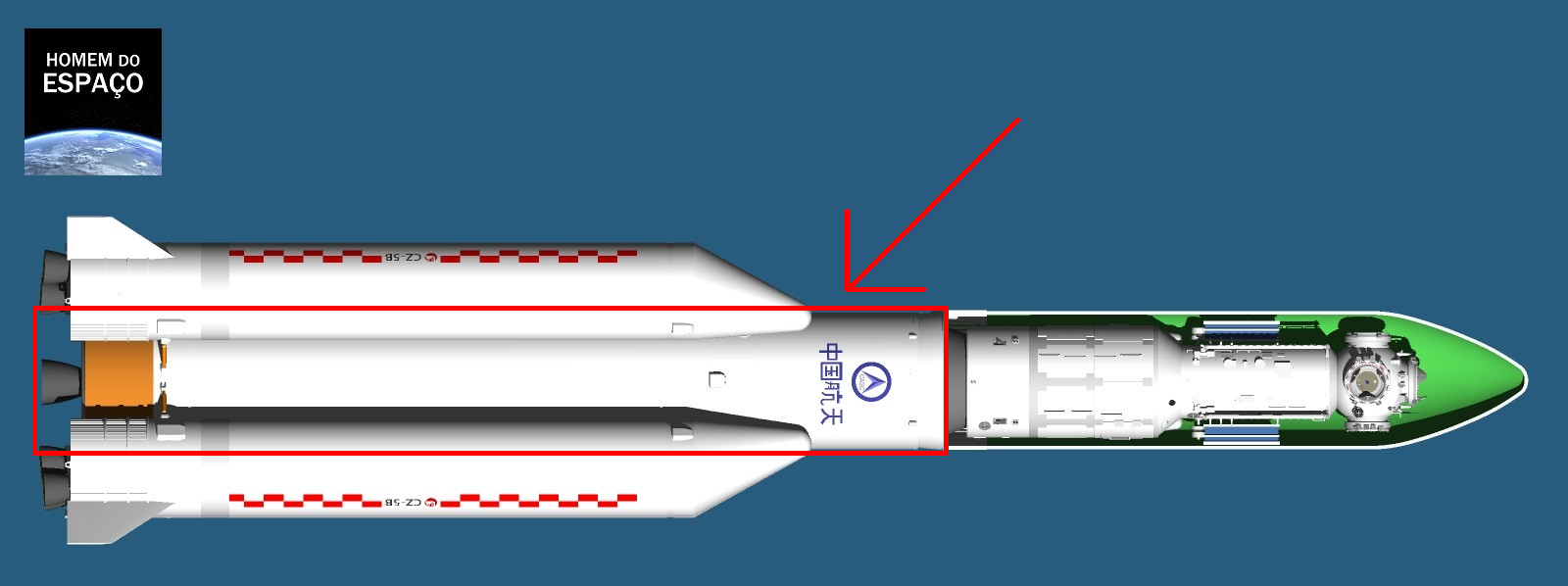 Foguete chinês "Long March 5B"