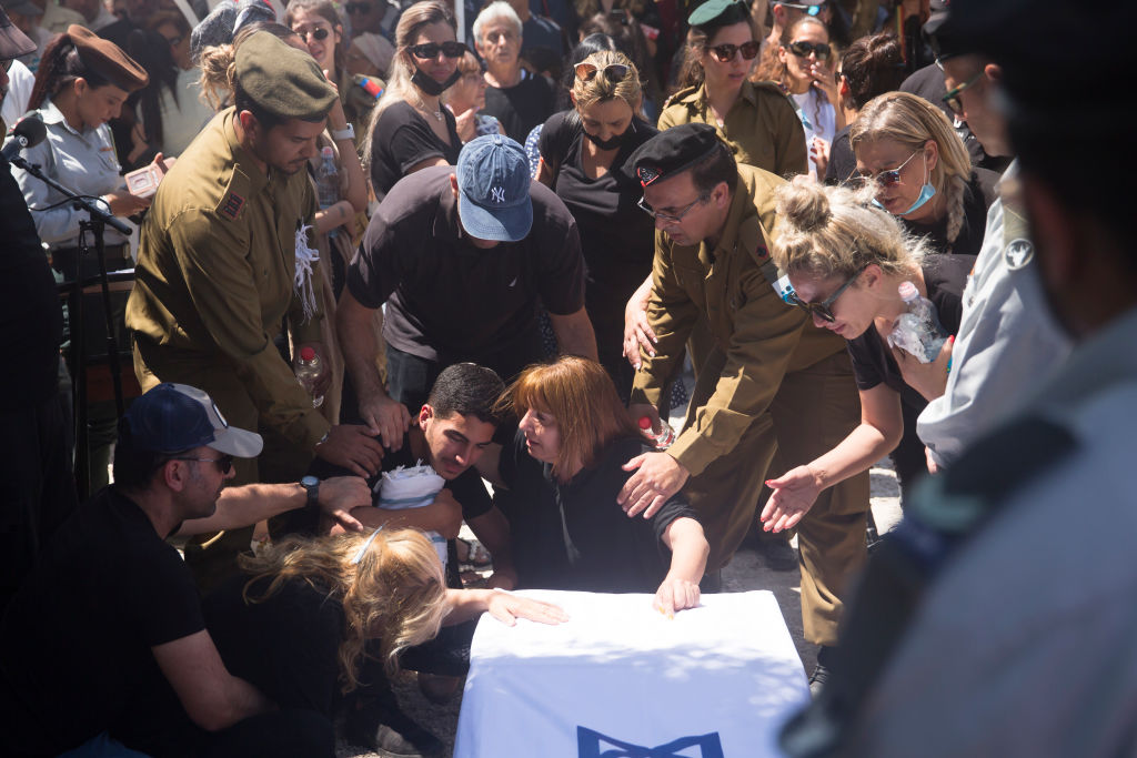 Funeral de soldado israelense morto do conflito