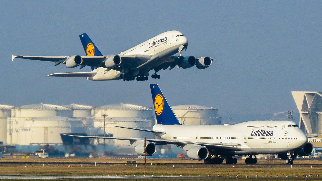 Quadrimotores A380 e Boeing 747