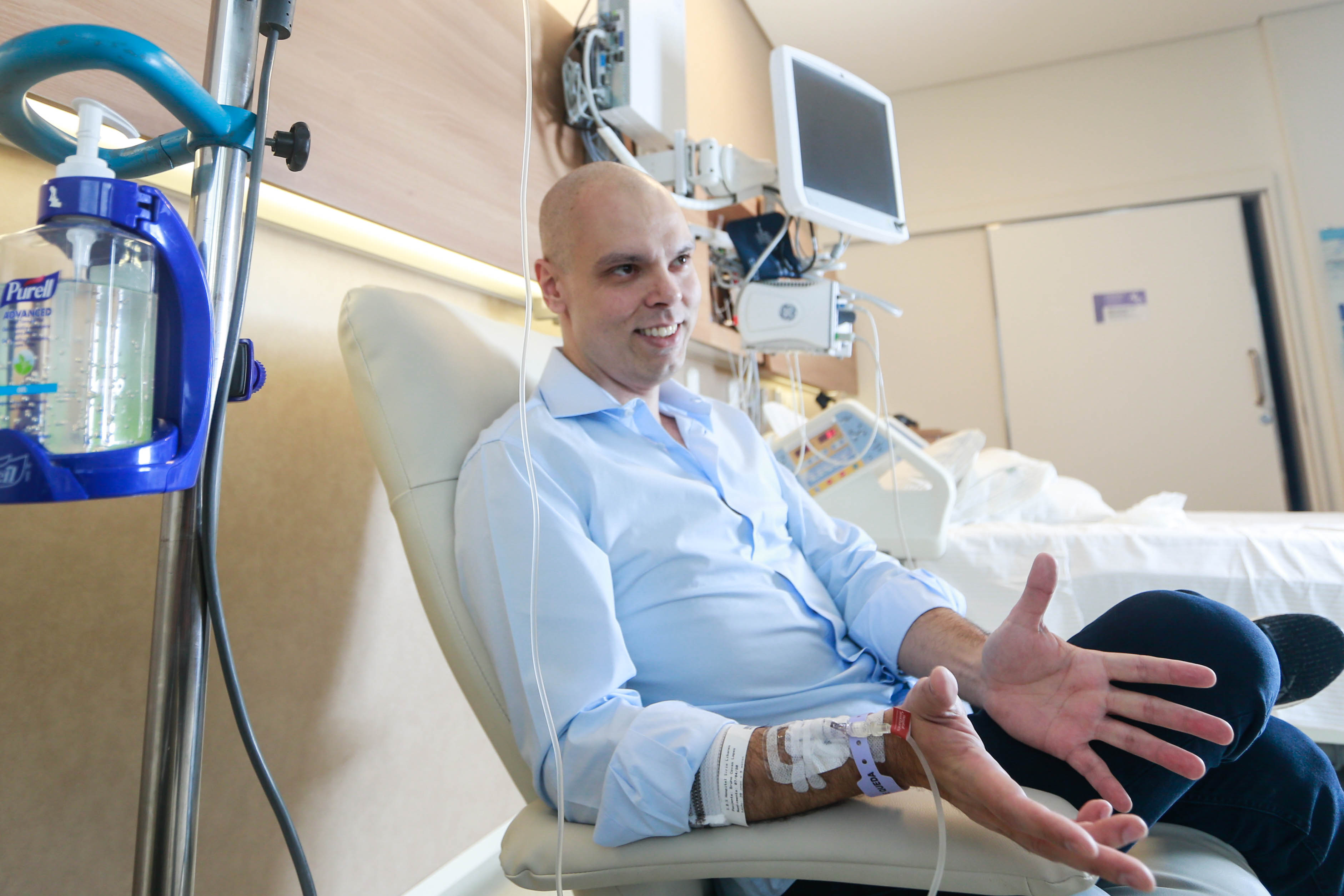 Bruno Covas em tratamento contra o câncer