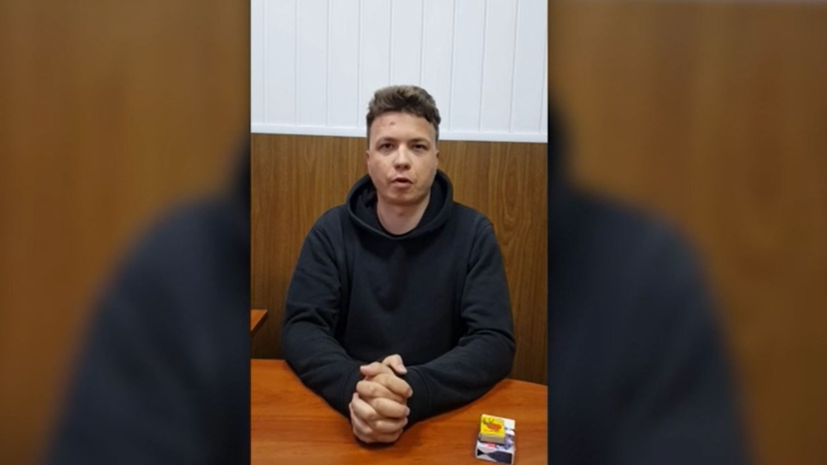 Roman Protasevich gravou um vídeo no qual afirma estar bem após ser detido