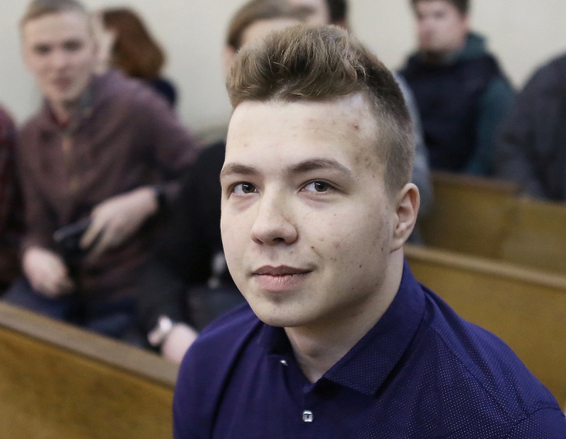 Blogueiro e ativista Roman Protasevich, preso em Belarus