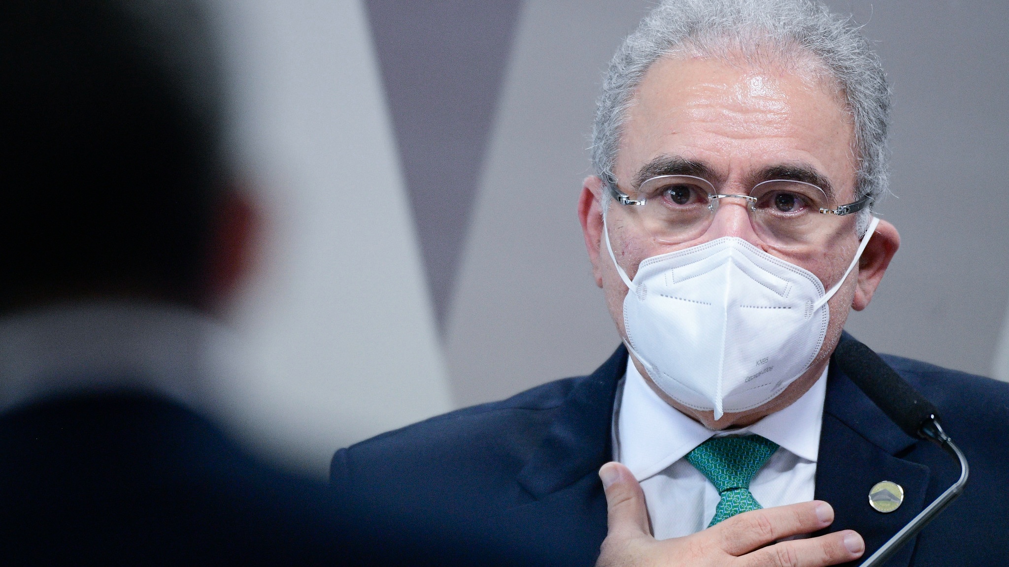 O ministro da Saúde, Marcelo Queiroga, em seu 1º depoimento à CPI da Pandemia