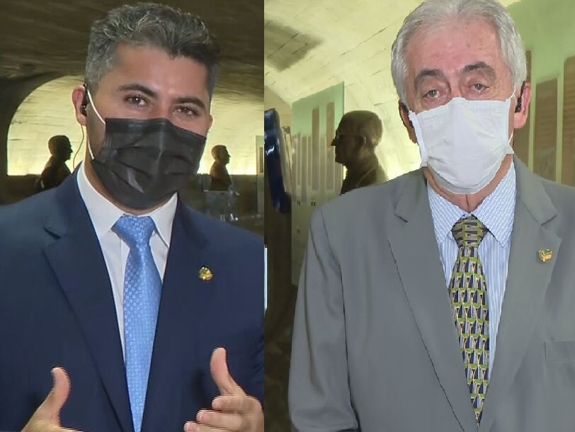 Os senadores Marcos Rogério (DEM-RO) e Otto Alencar (PSD-BA)