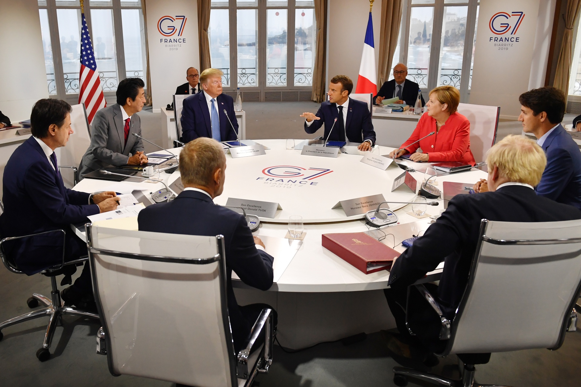 Reunião do G7 em Biarritz, na França, em 2019