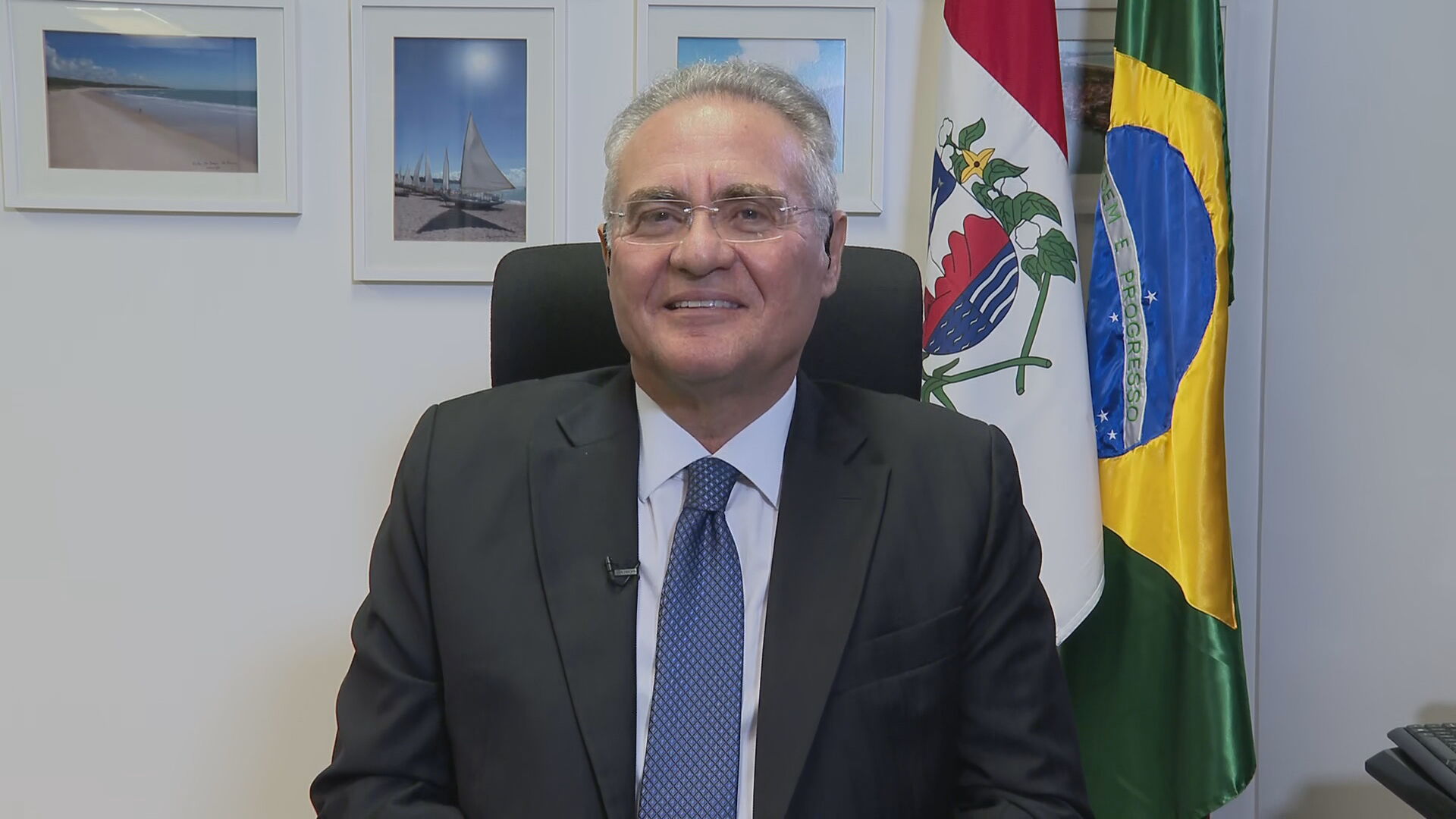 Senador e relator da CPI da Pandemia, Renan Calheiros (MDB-AL) em entrevista à C