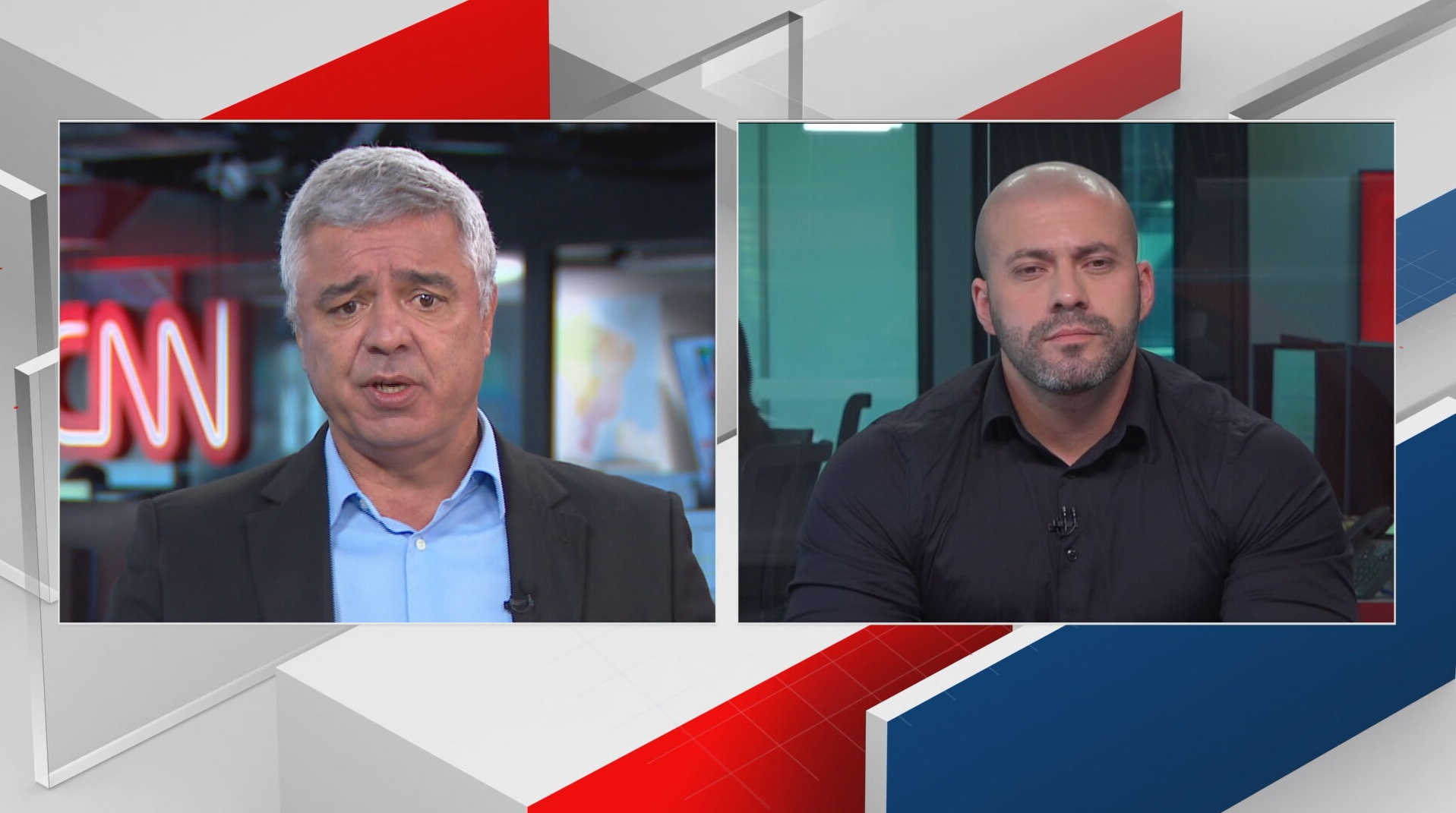 Os deputados Major Olímpio (PSL) e Daniel Silveira (PSL) debatem sobre negociaçã