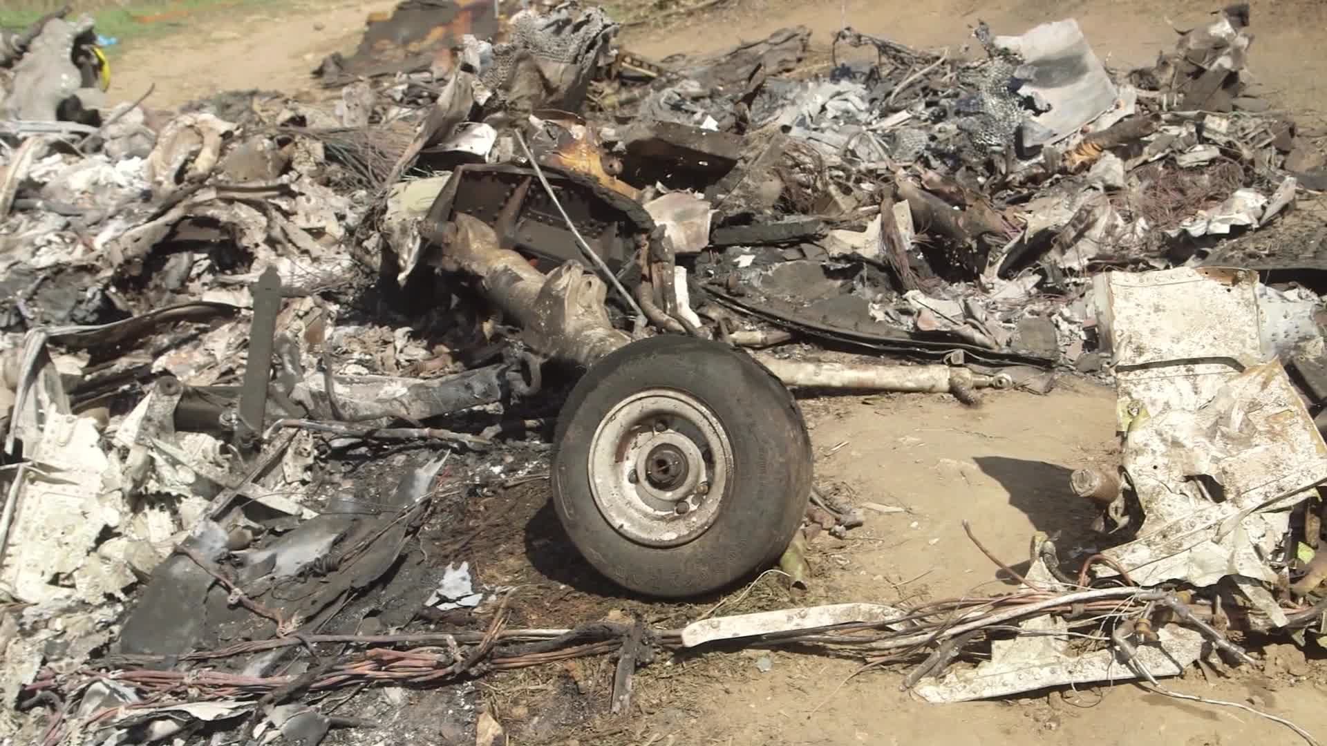 Destroços do helicóptero em acidente de Kobe Bryant