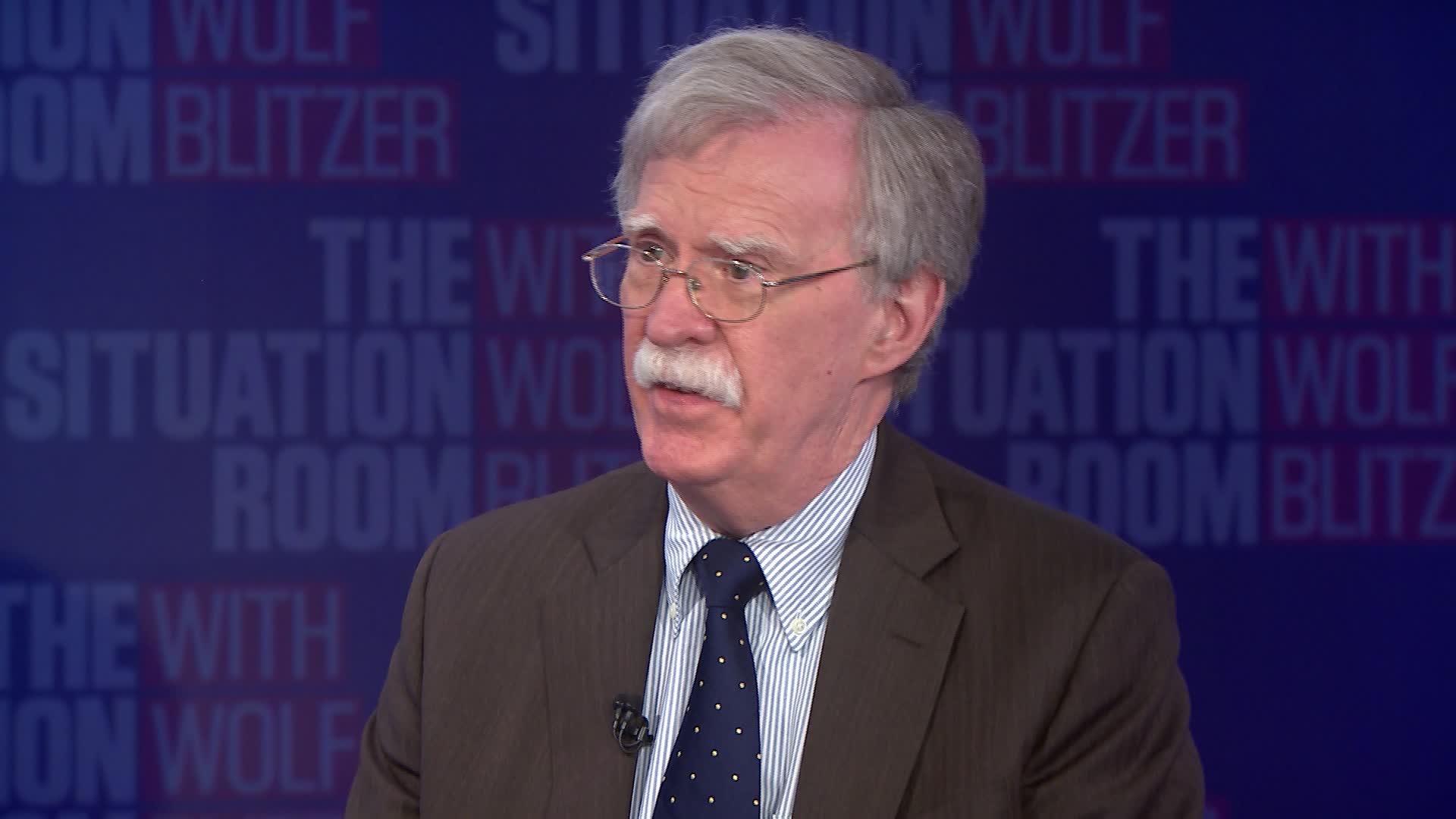 John Bolton no programa 'The Situation Risk', da CNN