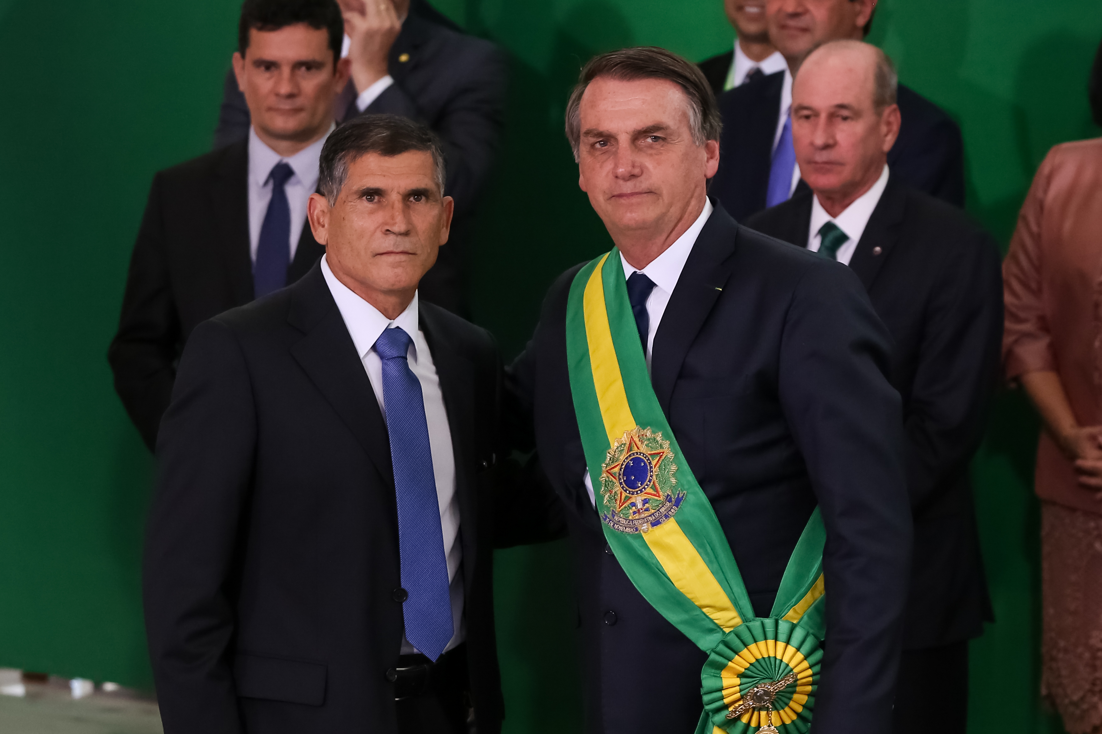 General Santos Cruz e Jair Bolsonaro