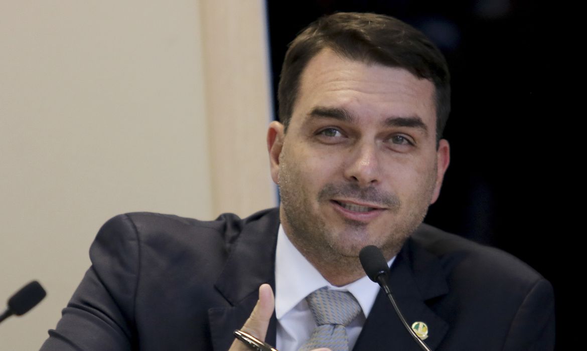 O senador Flávio Bolsonaro