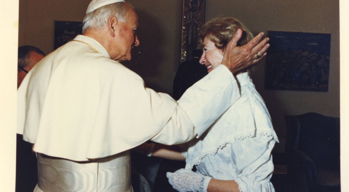 Papa João Paulo II e Anna-Teresa Tymieniecka