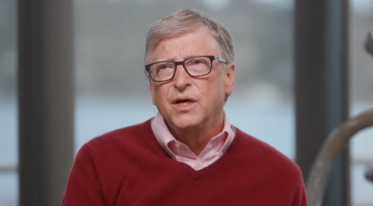 O filantropo americano e fundador da Microsoft, Bill Gates
