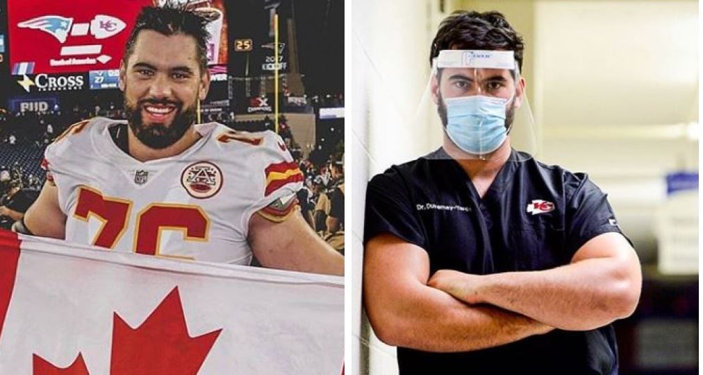 Laurent Duvernay-Tardif, jogador da NFL, é graduado em medicina